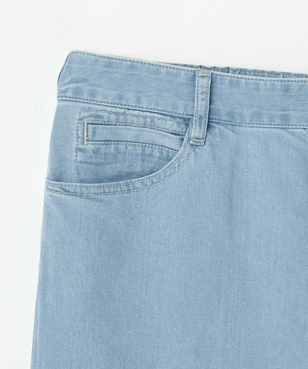 L'EQUIPE Lサイズ（大きいサイズ） 【大きいサイズ】7ozストレッチセミワイドデニムパンツ ライトブルー