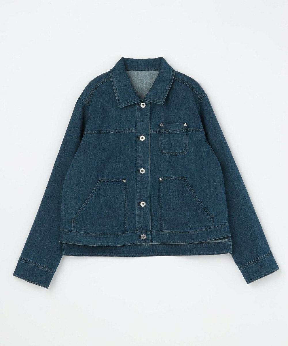 L'EQUIPE Lサイズ（大きいサイズ） 【大きいサイズ】7ozストレッチデニムジャケット ブルー