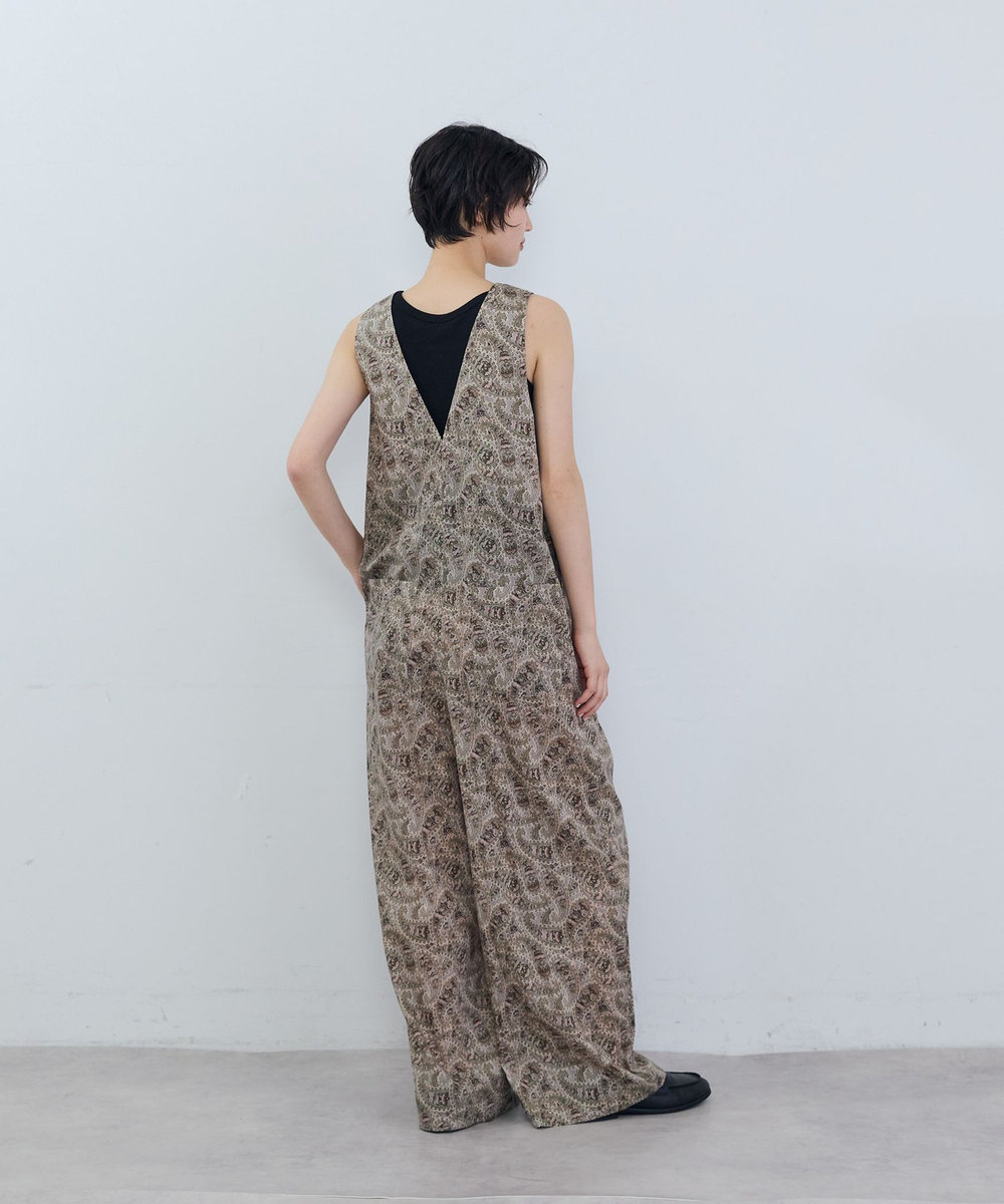 ADIEU TRISTESSE リバティプリントサロペット ベージュ系その他