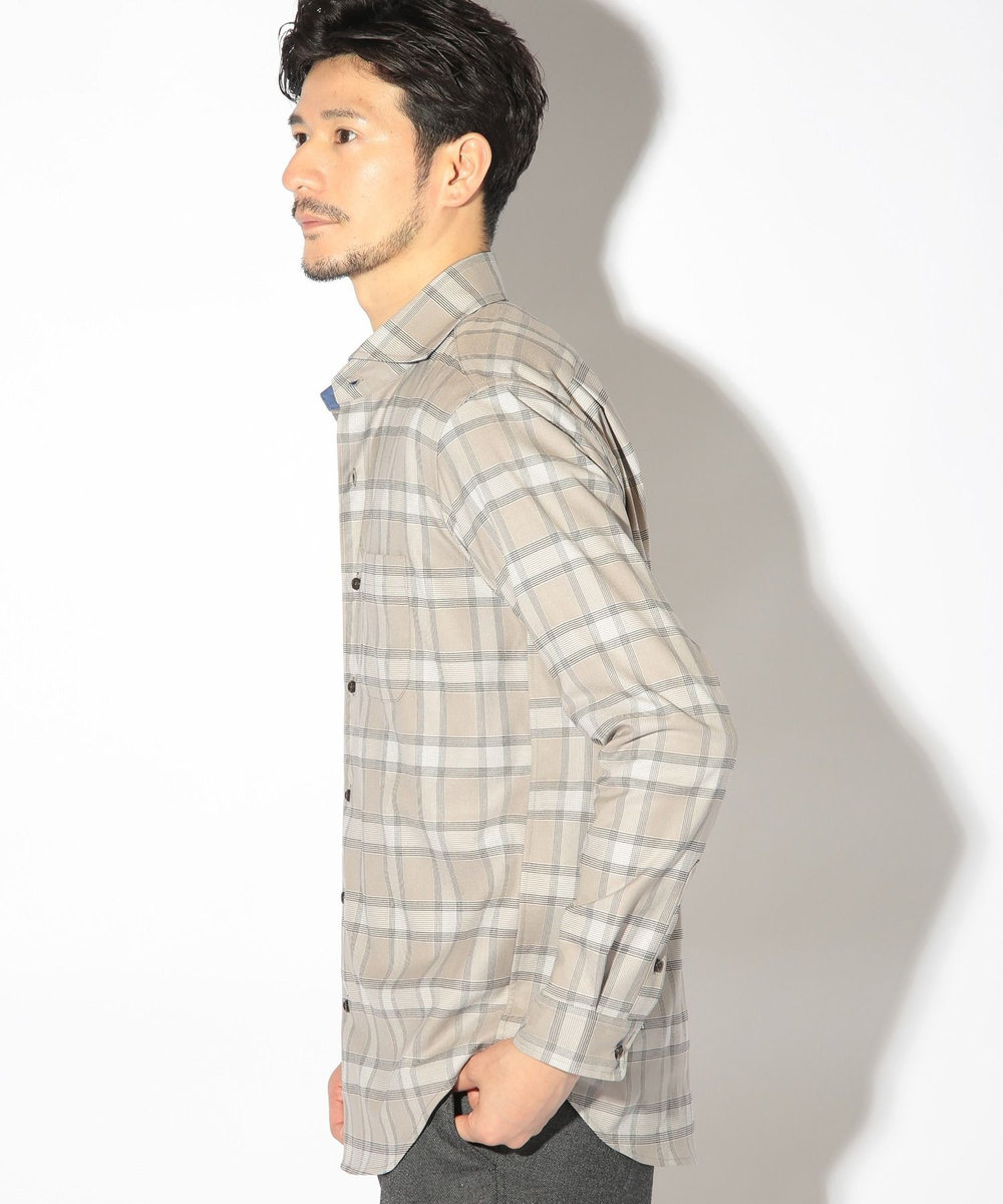 UNION STATION グレンプラッドチェックシャツ グレー系その他