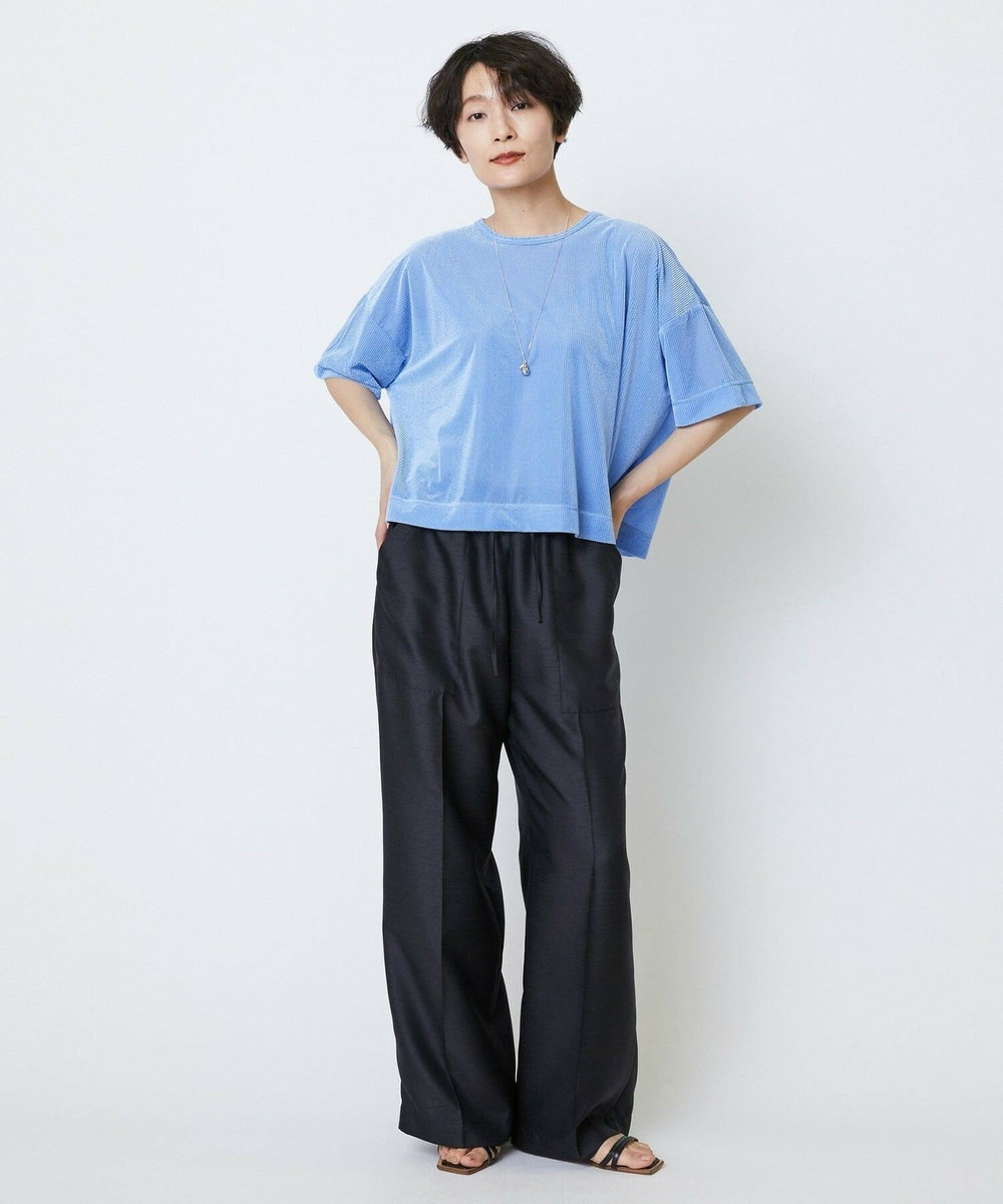 feerique feerique リヨセルパイルビッグTシャツ サックスブルー