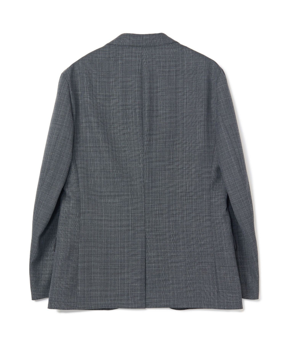 MEN'S BIGI ミックスヤーン/ホップサックテーラードジャケット グレー
