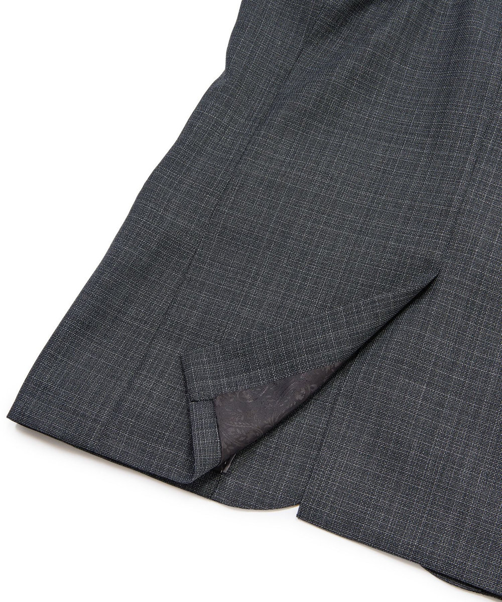 MEN'S BIGI ミックスヤーン/ホップサックテーラードジャケット グレー