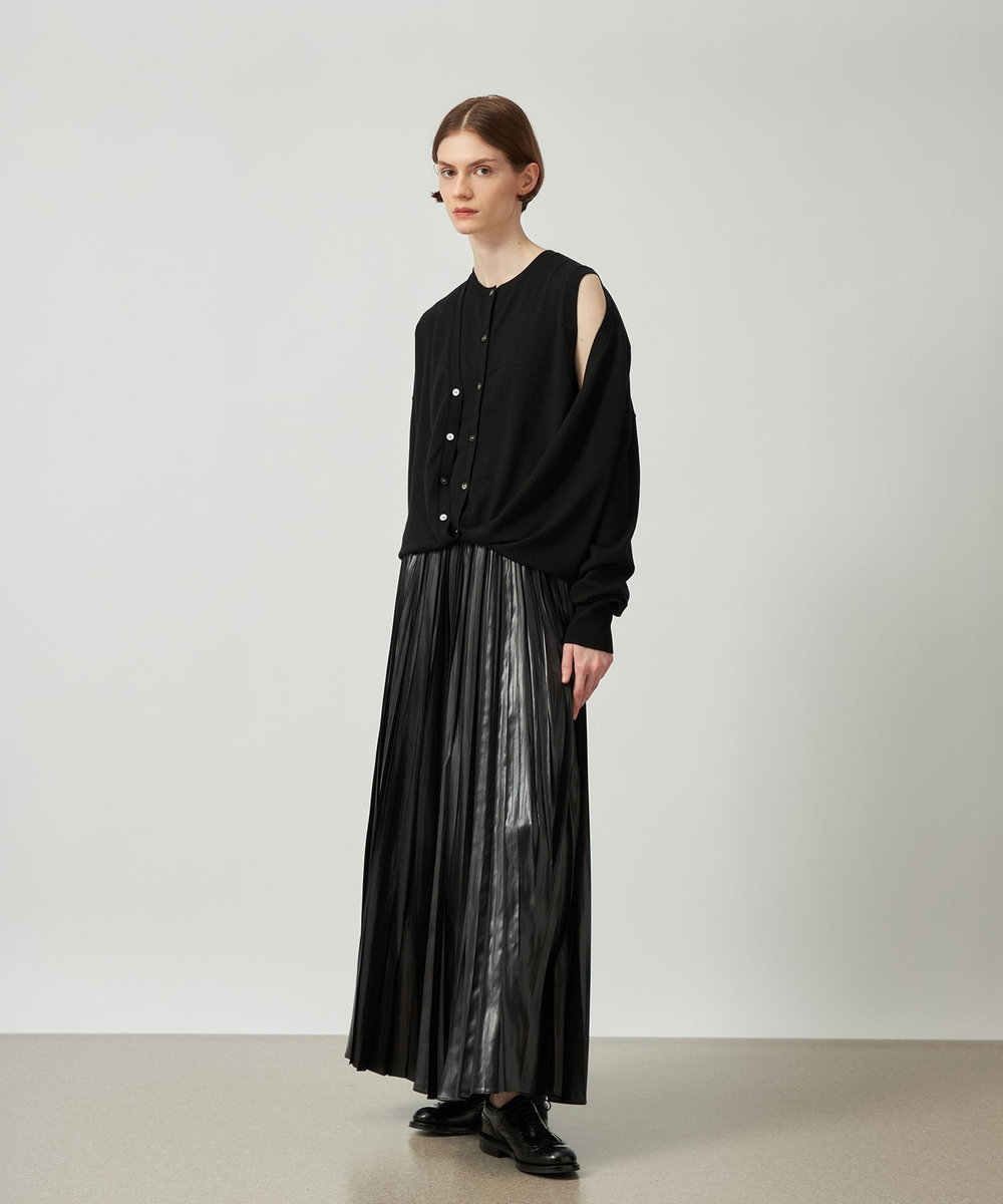 DÉPAREILLÉ HIGH GAUGE LAYERED KNIT / ハイゲージレイヤードニット ブラック