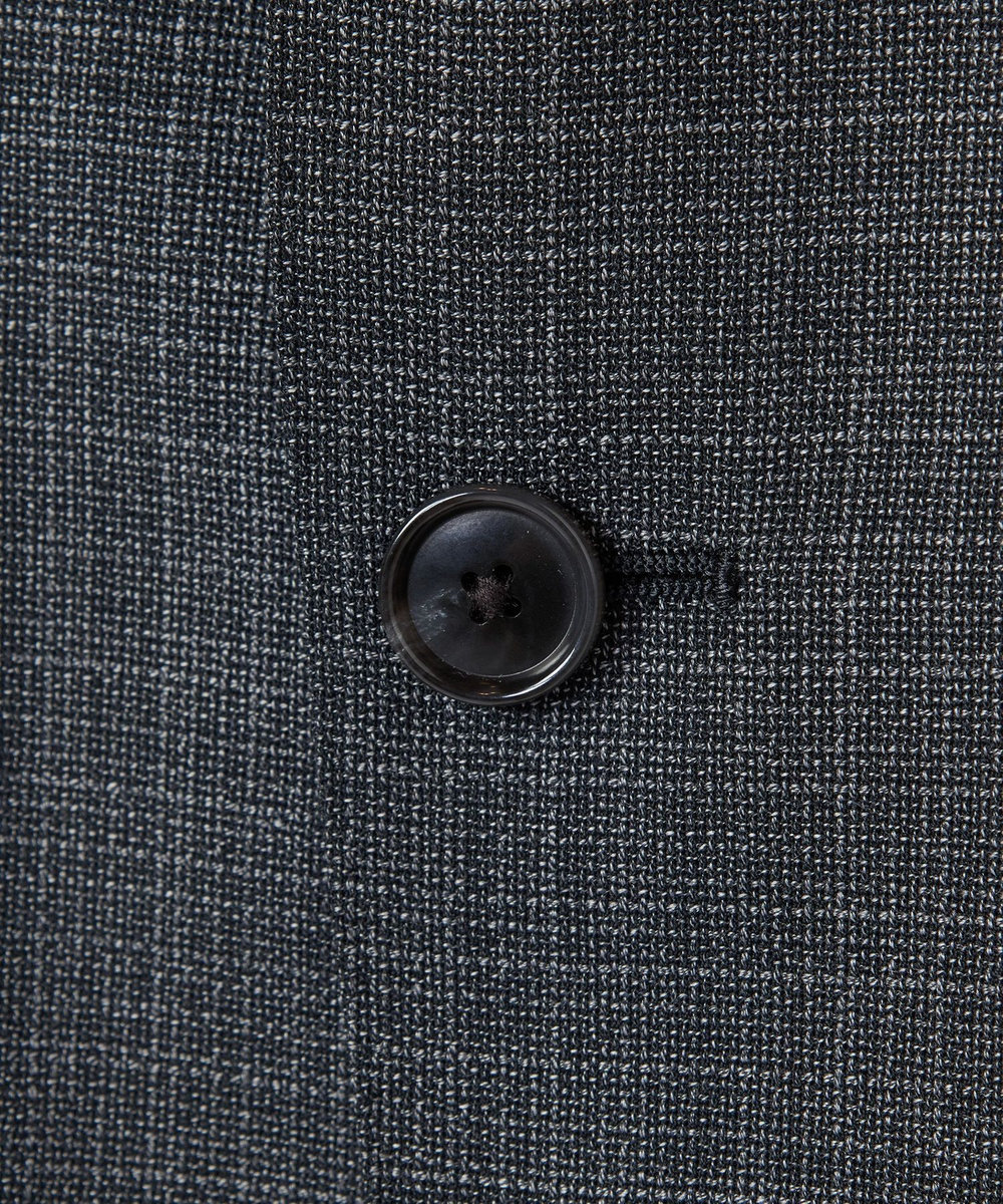 MEN'S BIGI ミックスヤーン/ホップサックテーラードジャケット グレー