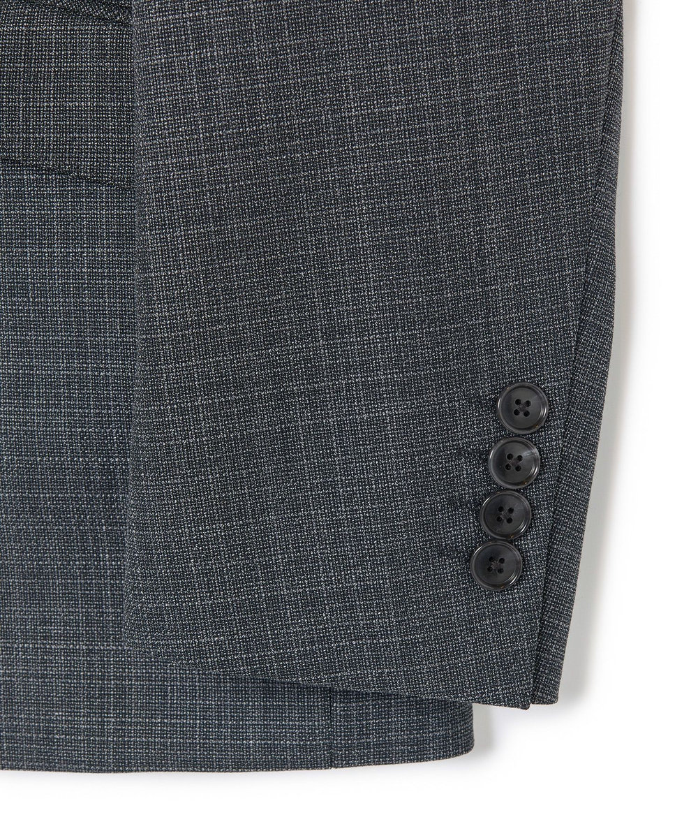 MEN'S BIGI ミックスヤーン/ホップサックテーラードジャケット グレー