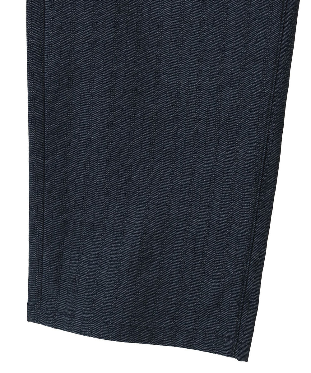 MEN'S BIGI シャドーヘリンボーンストレッチパンツ ネイビー
