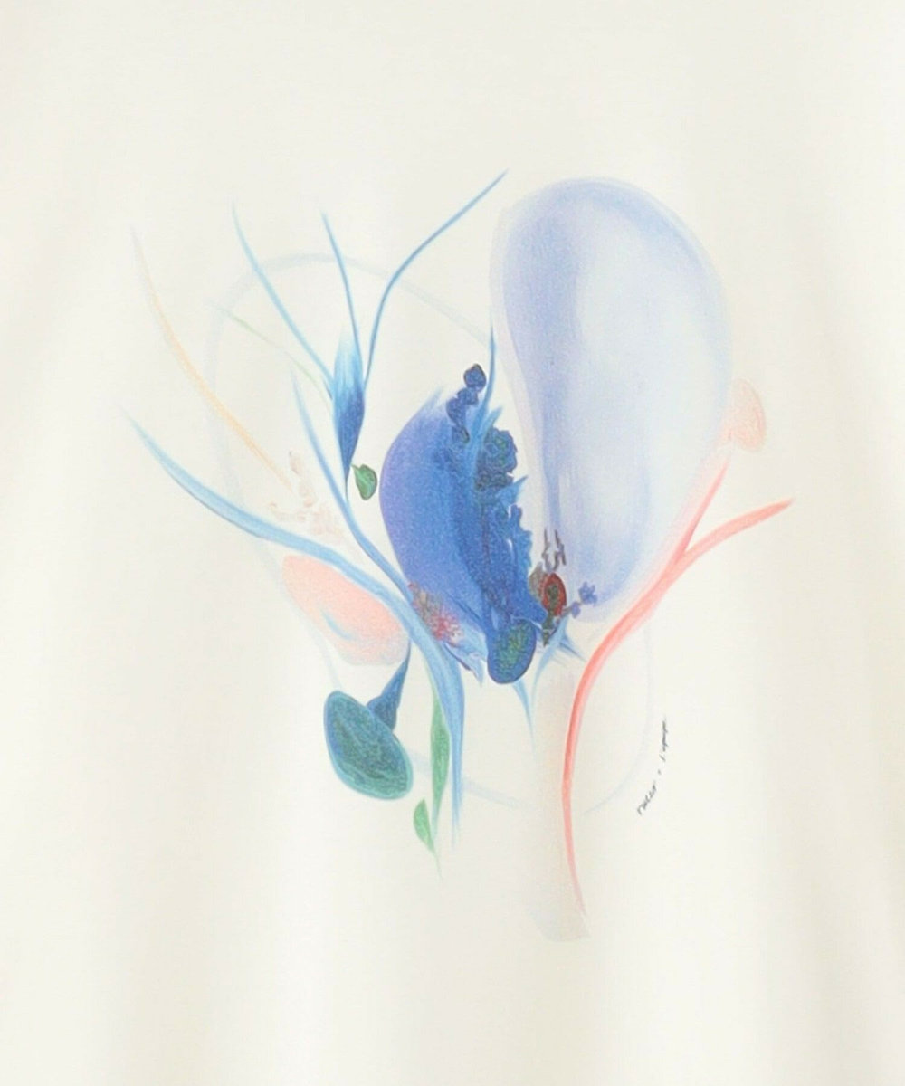 L'EQUIPE Lサイズ（大きいサイズ） 【大きいサイズ】ruteN × L'EQUIPE コラボ長袖Tシャツ ホワイト