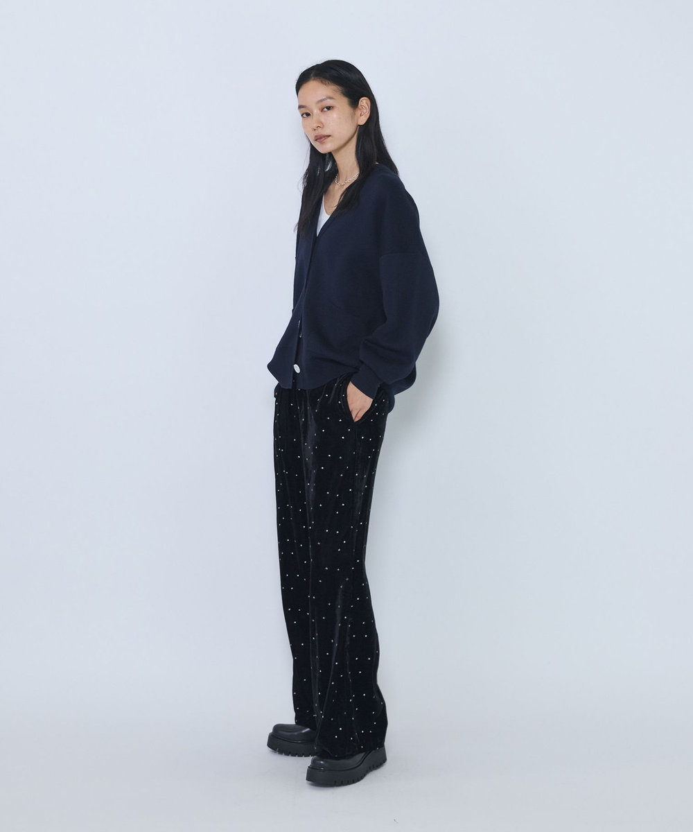 1er Arrondissement バックロゴカーディガン ネイビー