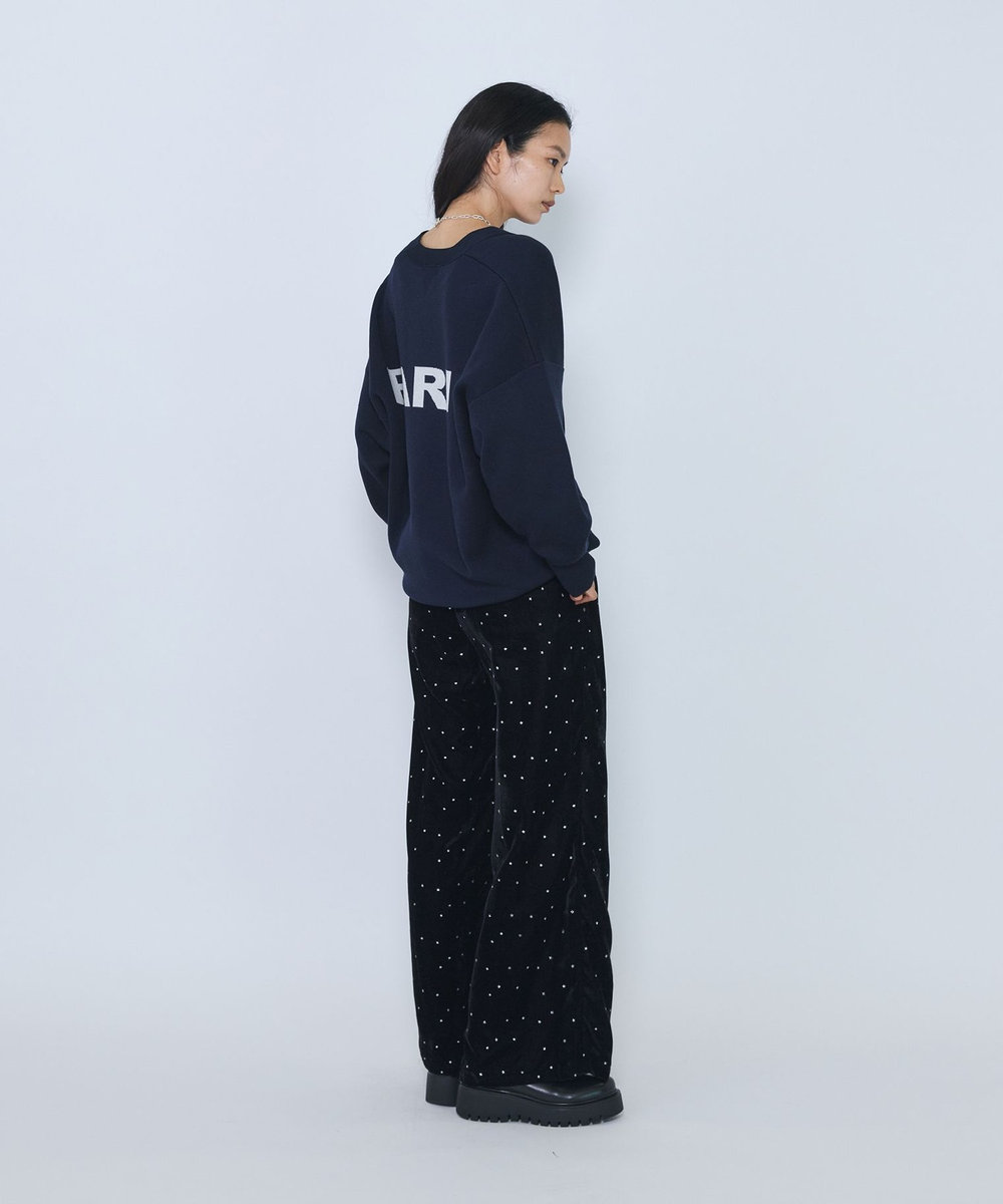 1er Arrondissement バックロゴカーディガン ネイビー
