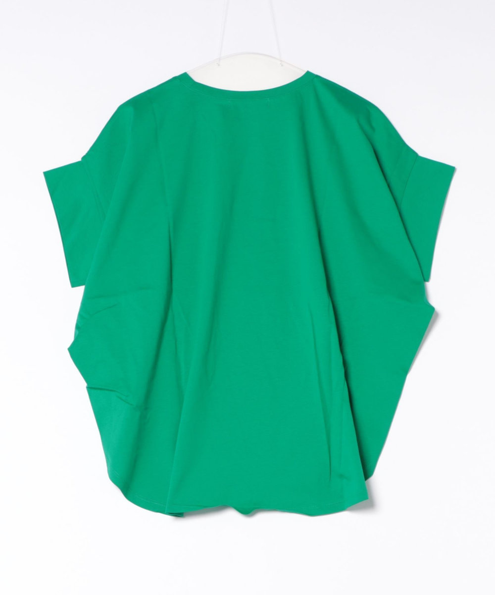 NOWADAYS ドライタッチコットンロゴTシャツ グリーン