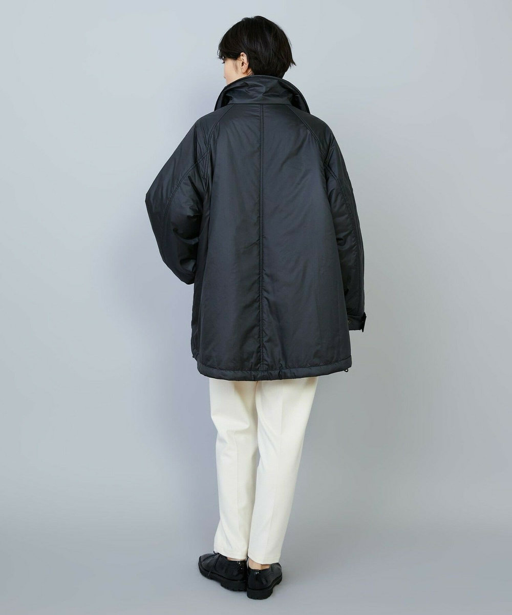 feerique feerique シルキータフタパディングコクーンコート ブラック