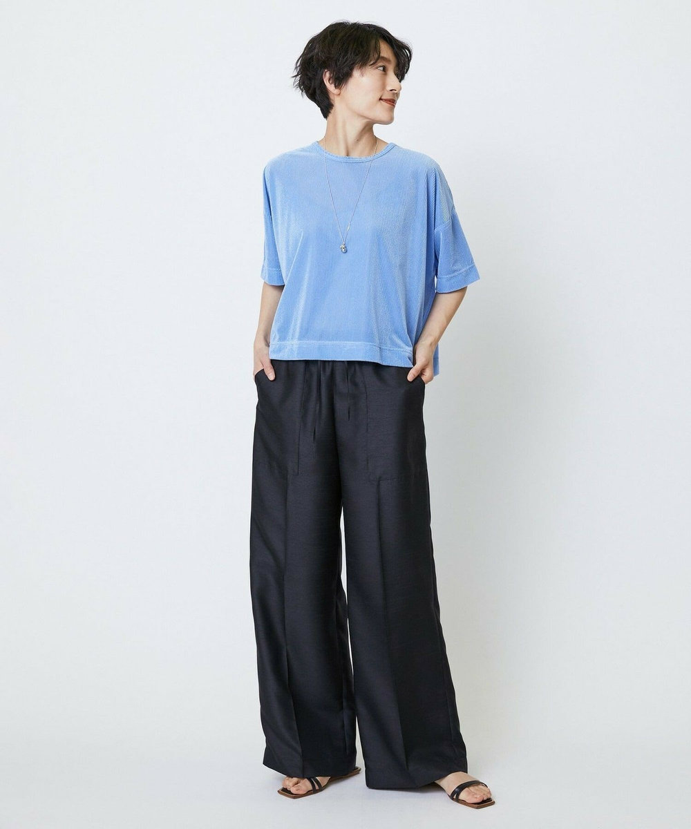 feerique feerique リヨセルパイルビッグTシャツ サックスブルー