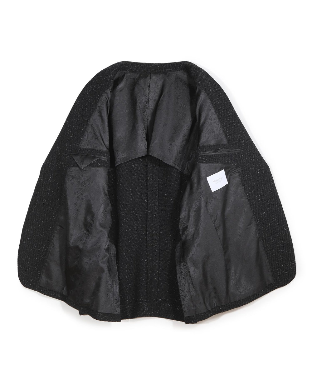 MEN'S BIGI シルクネップウール絡みジャケット ブラック