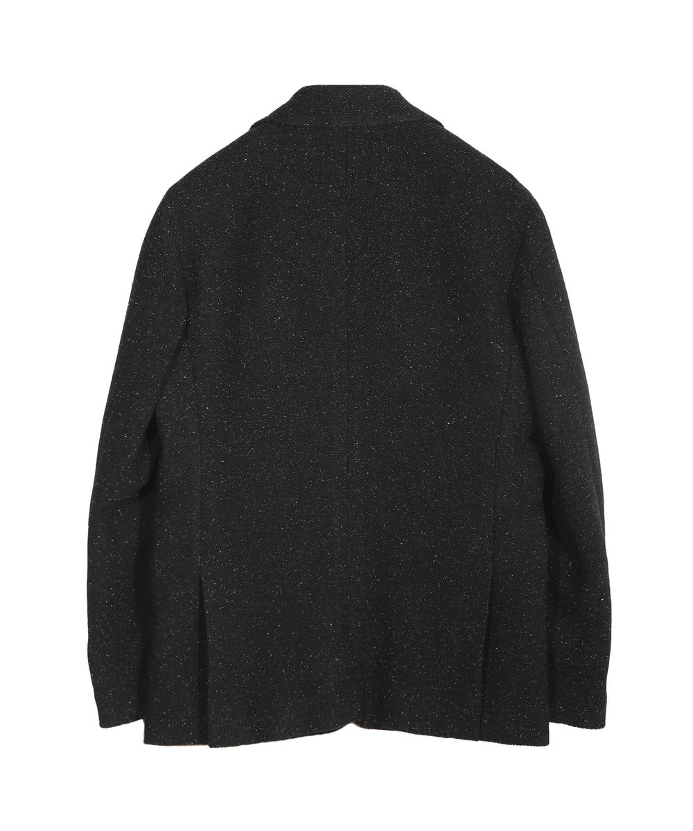 MEN'S BIGI シルクネップウール絡みジャケット ブラック