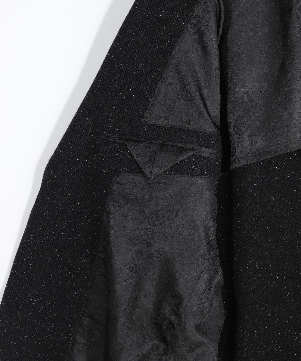 MEN'S BIGI シルクネップウール絡みジャケット ブラック