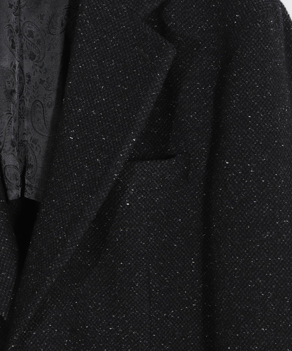MEN'S BIGI シルクネップウール絡みジャケット ブラック
