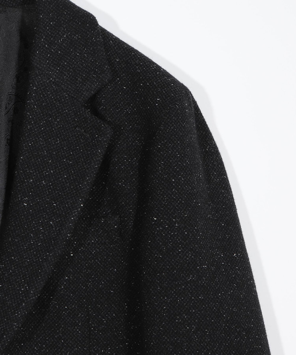 MEN'S BIGI シルクネップウール絡みジャケット ブラック