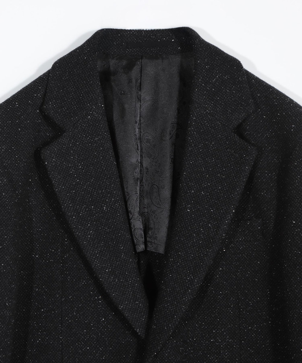 MEN'S BIGI シルクネップウール絡みジャケット ブラック