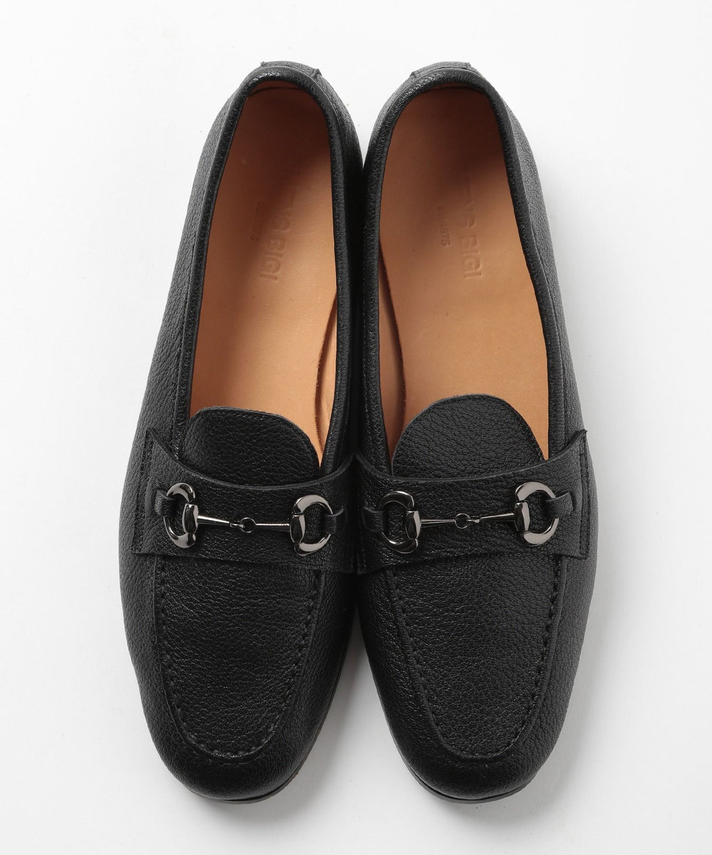 MEN'S BIGI 羊革ビットローファー ブラック