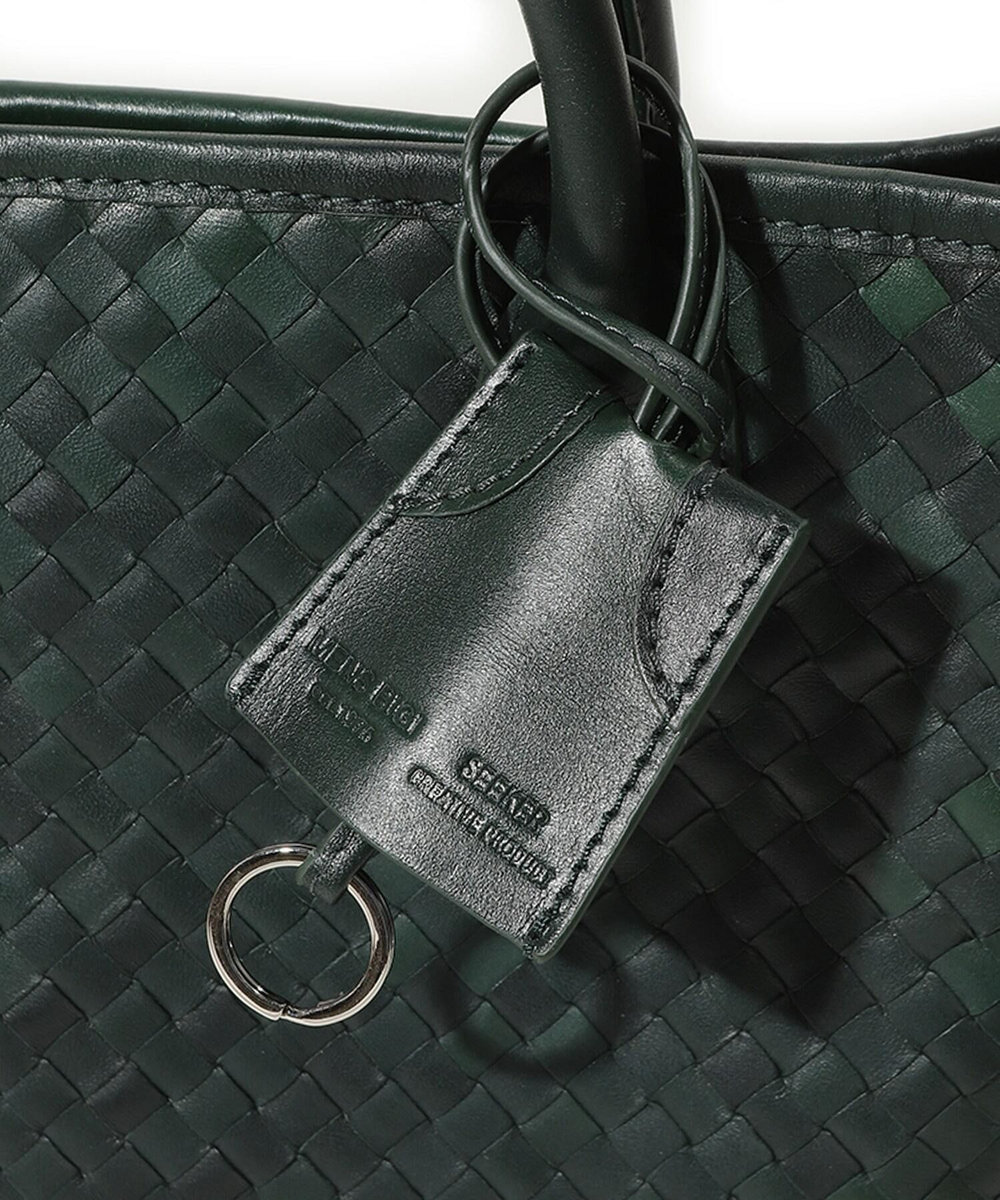 MEN'S BIGI 【SEEKER/シーカー】別注メッシュレザートートバッグ グリーン