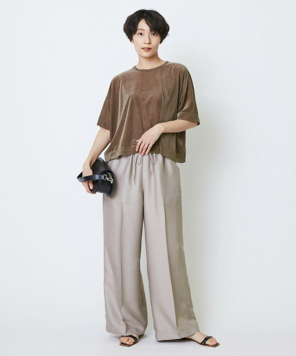 feerique feerique リヨセルパイルビッグTシャツ ブラウン