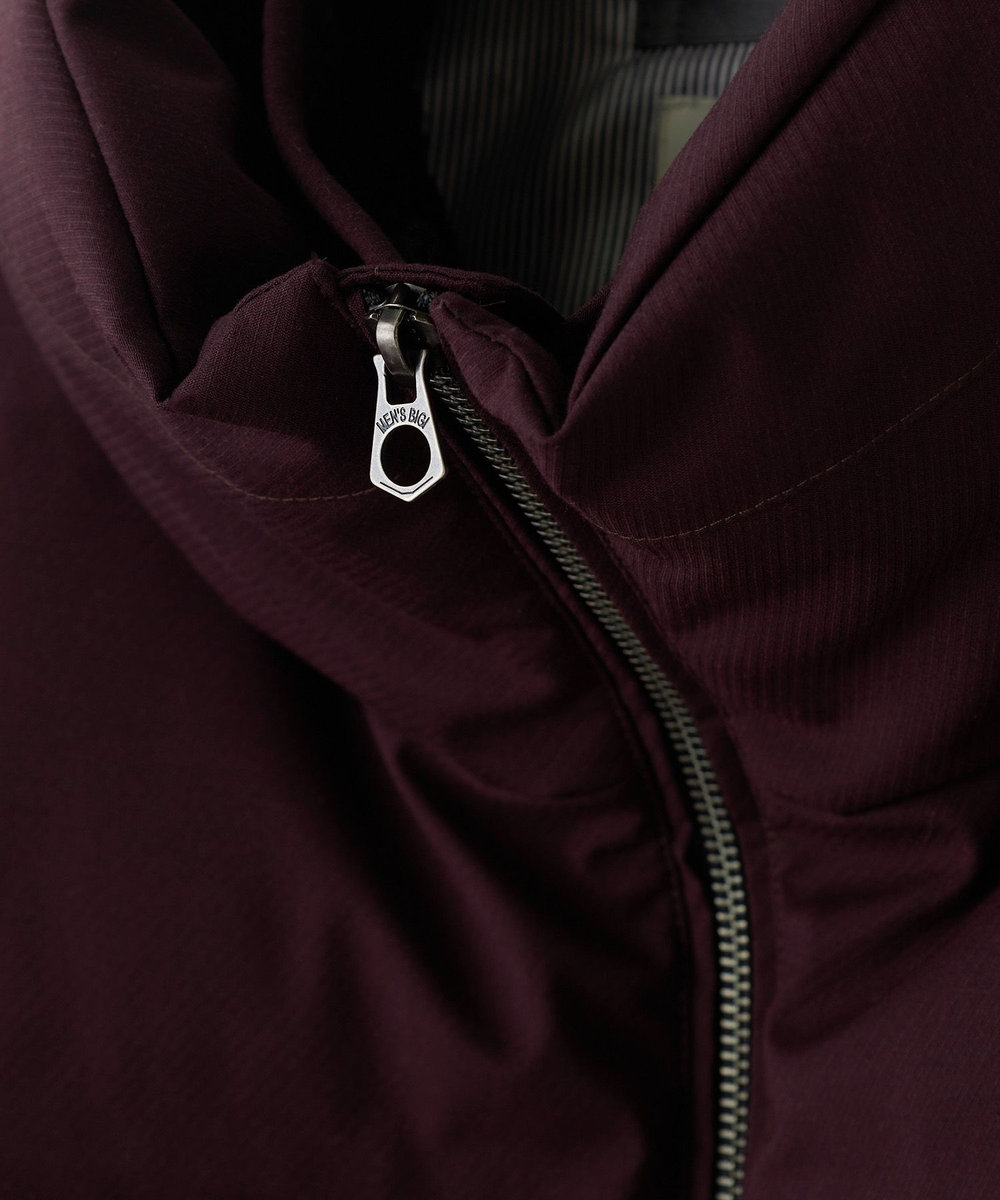 MEN'S BIGI シームレスダウンブルゾン ボルドー