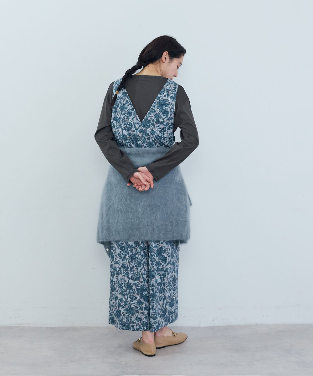 ADIEU TRISTESSE リバティプリントサロペット ブルー系その他