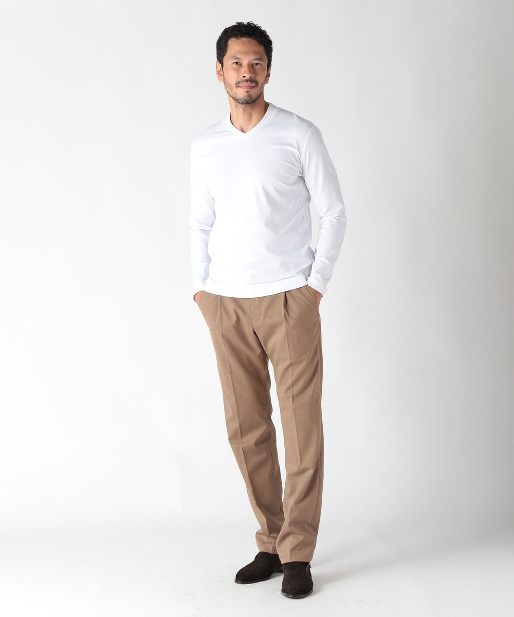 MEN'S BIGI TRストレッチクリースパンツ ベージュ