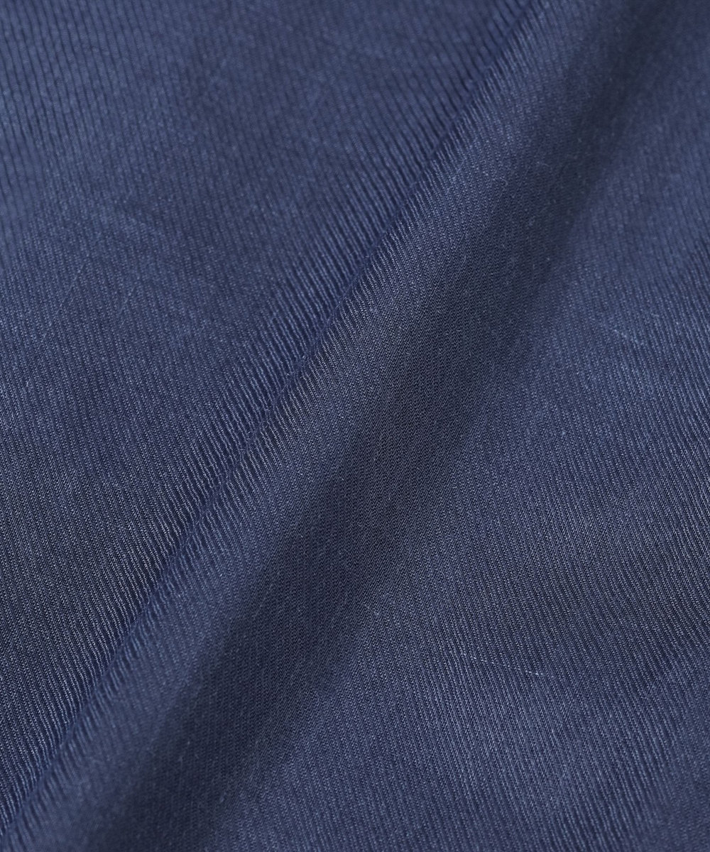 DÉPAREILLÉ RAMIE TWILL RUFFLE BLOUSE / ラミーツイルラッフルブラウス ネイビー
