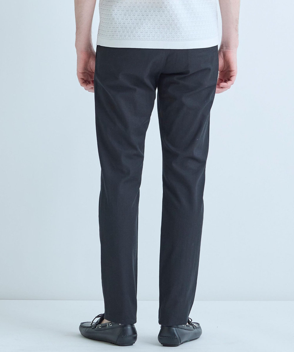 MEN'S BIGI シャドーヘリンボーンストレッチパンツ ブラック