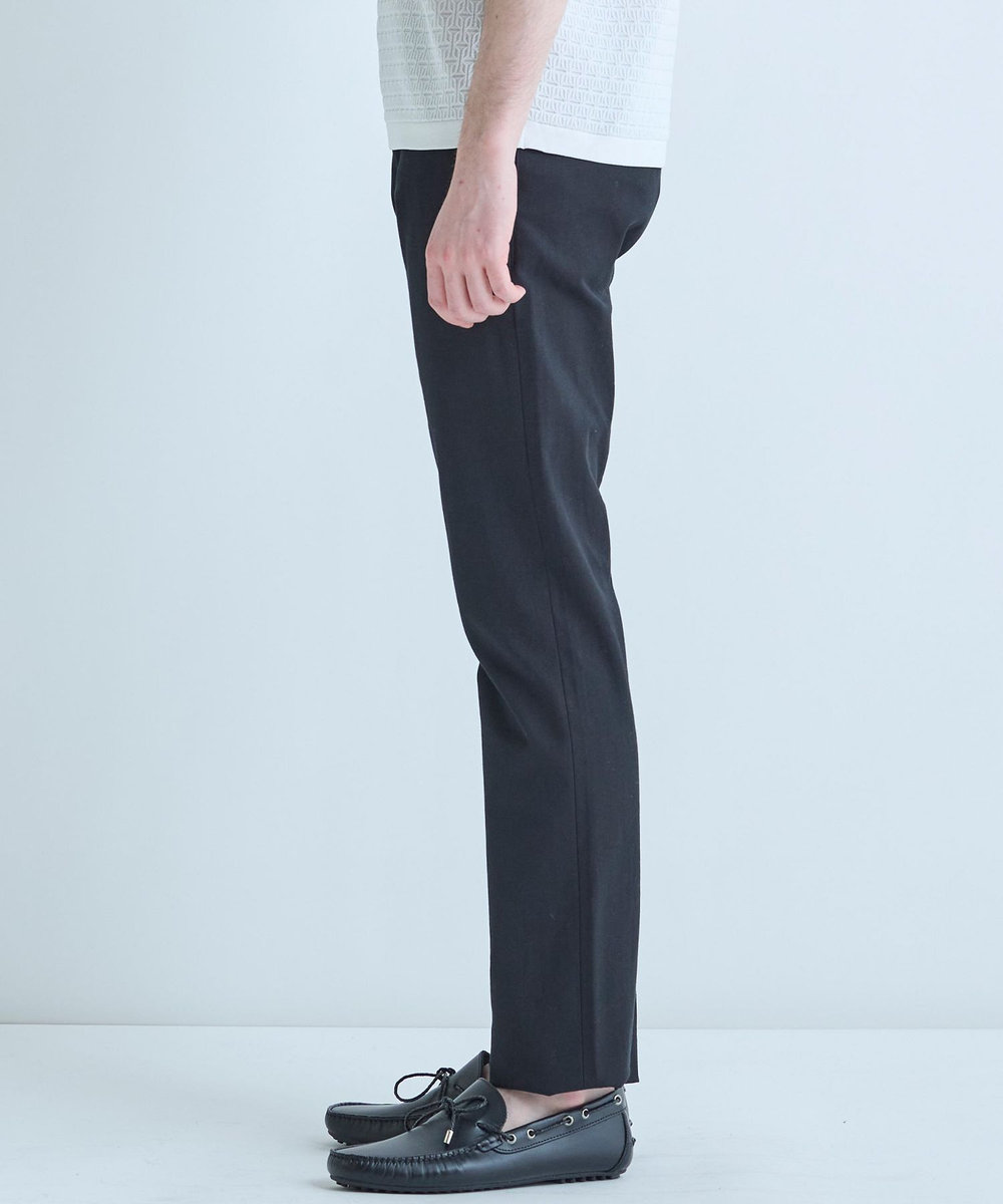 MEN'S BIGI シャドーヘリンボーンストレッチパンツ ブラック