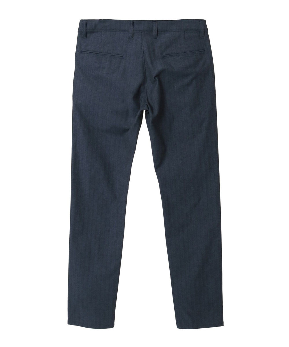 MEN'S BIGI シャドーヘリンボーンストレッチパンツ ネイビー