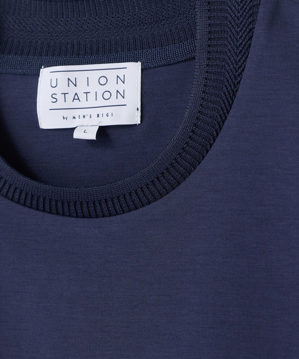 UNION STATION ジャケットTシャツ（クルー） ネイビー