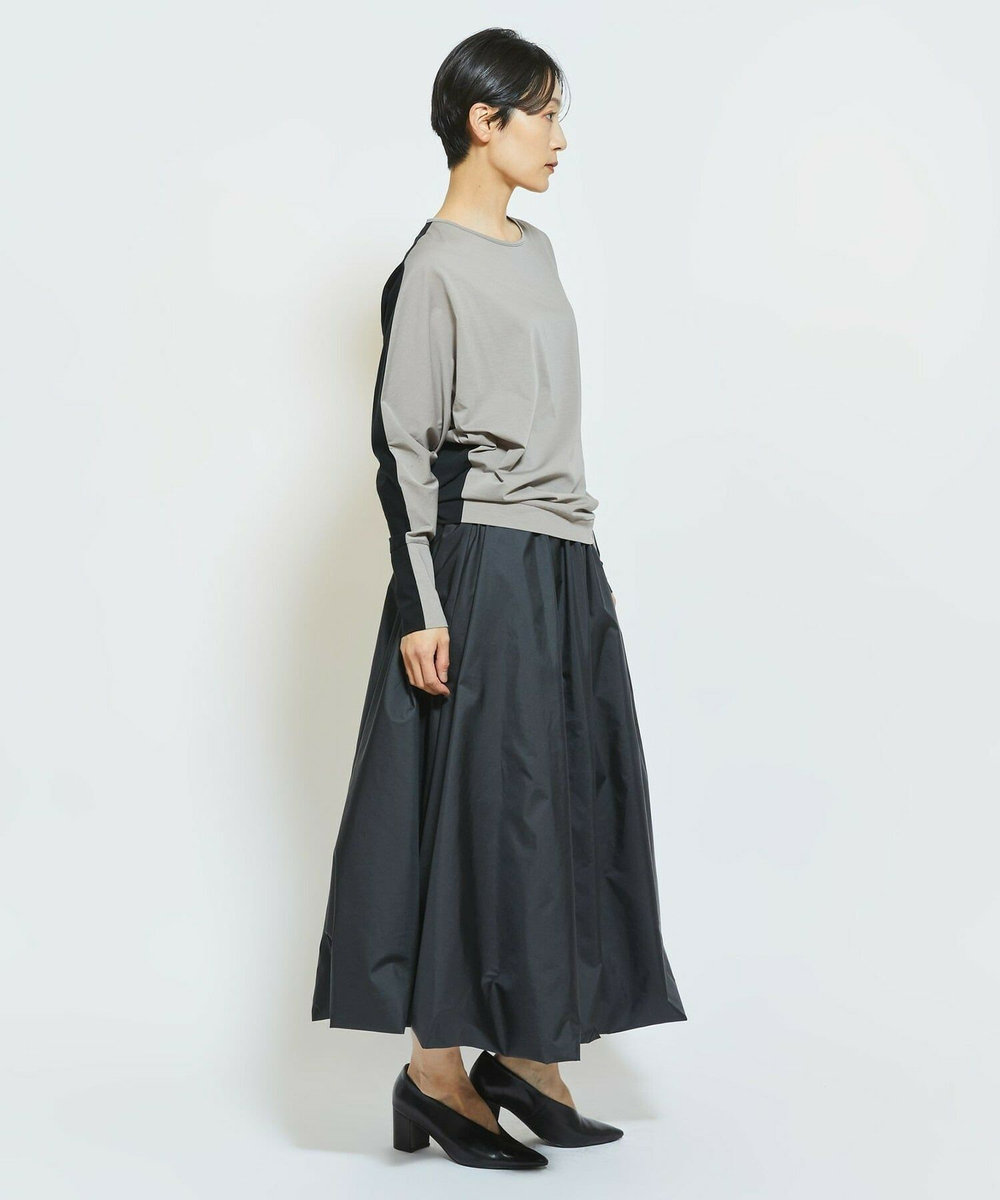 MOGA Collection MOGA Collection フレスカジャージードルマンスリーブカットソー グレイッシュベージュ