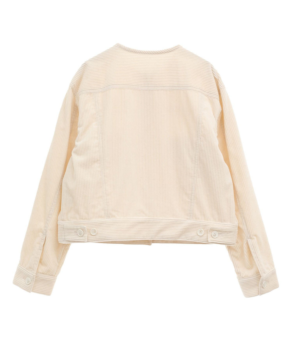 L'EQUIPE 【OUTLET限定】オーガニックコットンコーデュロイジャケット オフホワイト