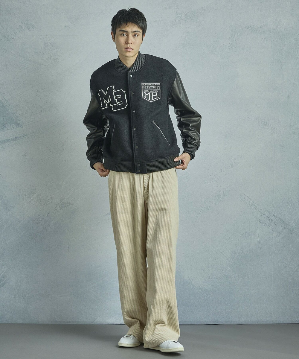 MEN'S BIGI 【50th Anniv . 菊池武夫】COTTON CORDUROY WIDE PANTS オフホワイト