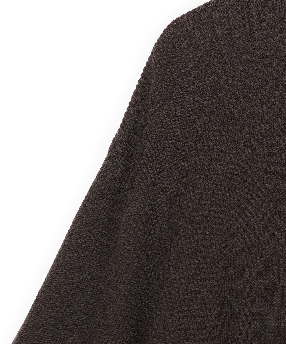 MEN'S BIGI メリノウール ワッフル編みニット ブラウン