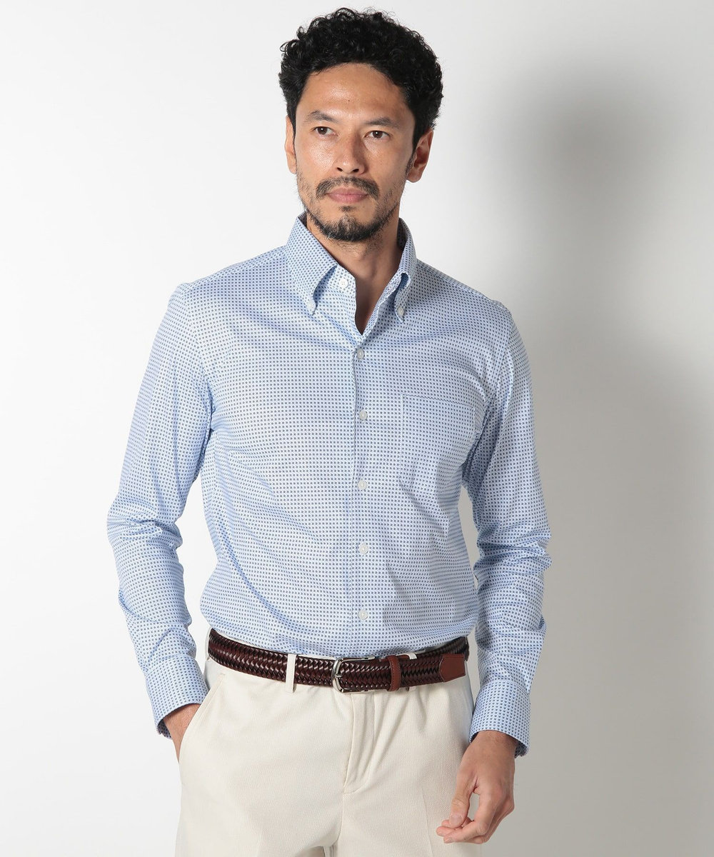 MEN'S BIGI 【DOMODOSSOLA】レザーメッシュプレーンベルト ブラウン
