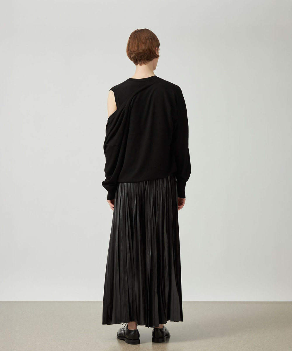 DÉPAREILLÉ HIGH GAUGE LAYERED KNIT / ハイゲージレイヤードニット ブラック