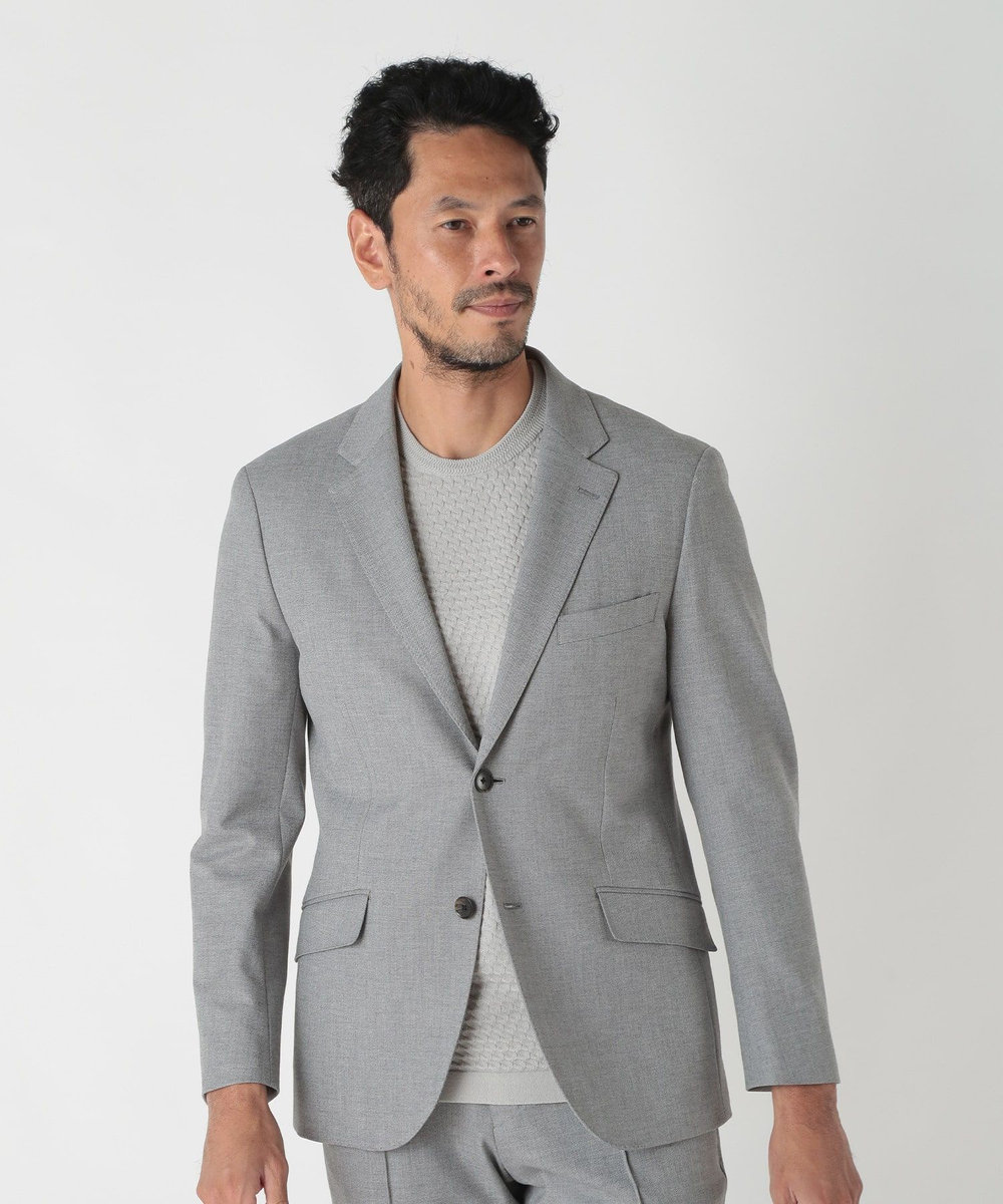 MEN'S BIGI 360度ストレッチTRジャケット<接触冷感> グレー
