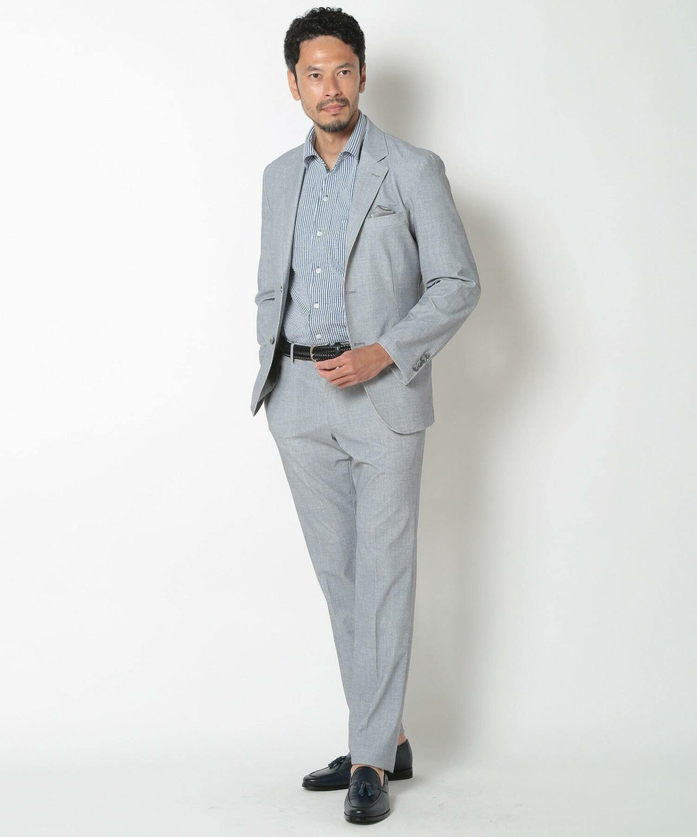 MEN'S BIGI 【ACTIVE TAILOR】COOL TOUCH 接触冷感ハイパーストレッチジャケット ライトグレー