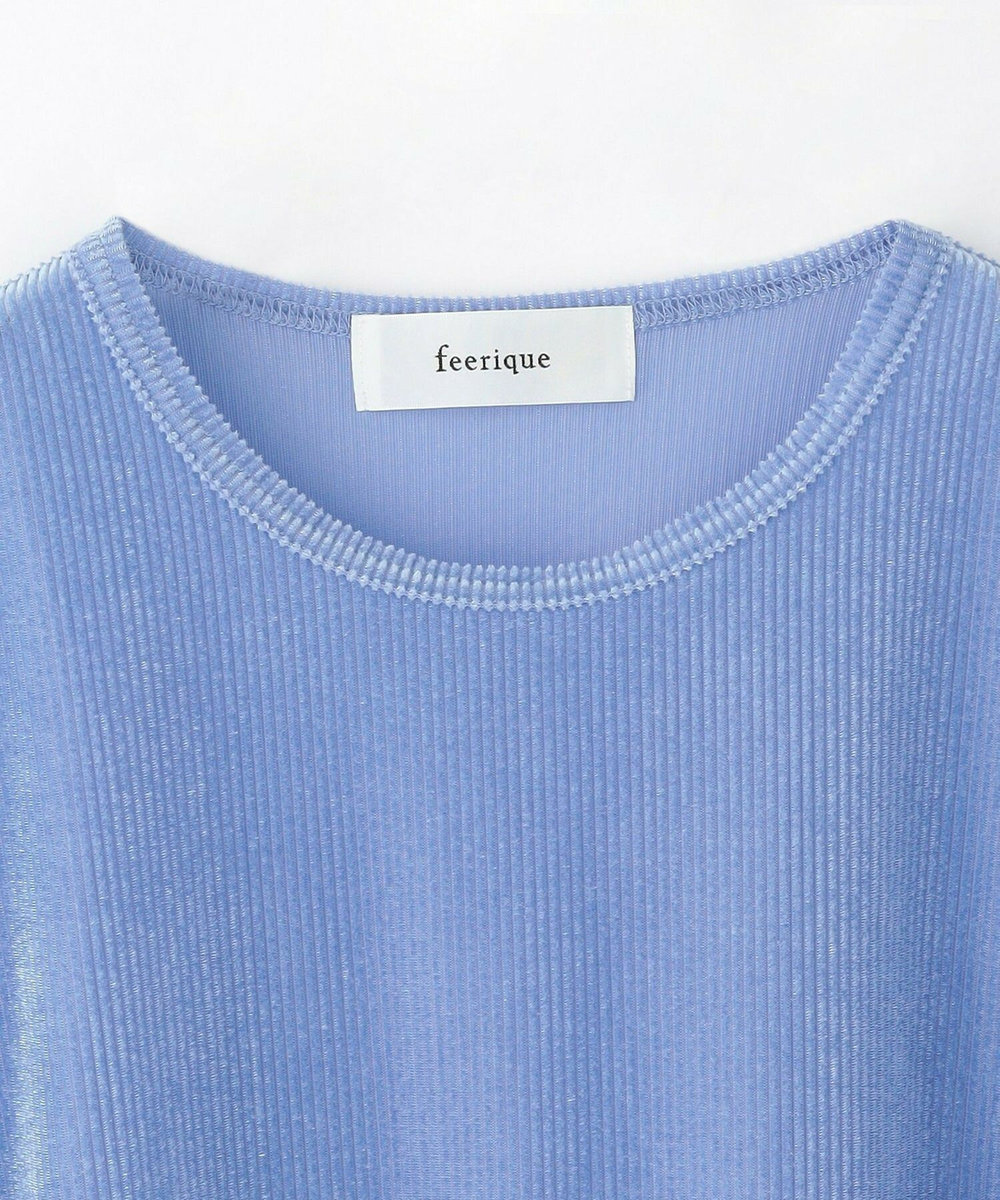 feerique feerique リヨセルパイルビッグTシャツ サックスブルー
