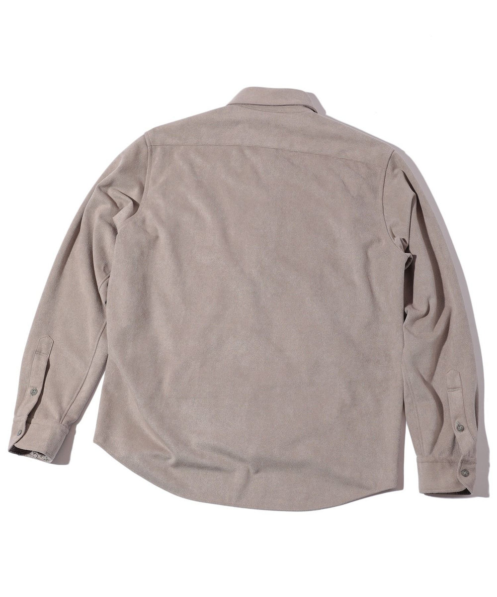 MEN'S BIGI ピケスエードカットシャツ グレー