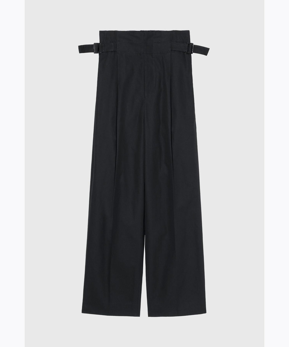 DÉPAREILLÉ COTTON LINEN TWILL SUSPENDER PANTS / コットンリネンツイルサスペンダーパンツ ネイビー