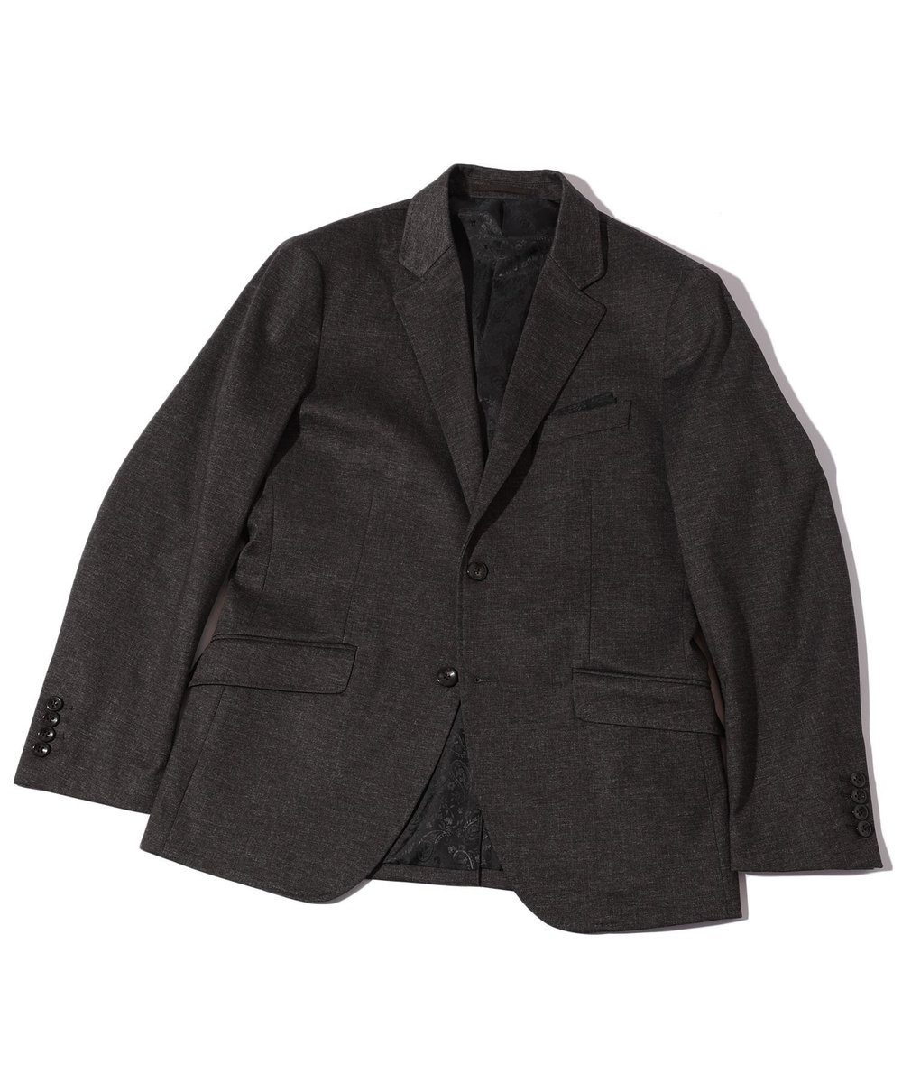 MEN'S BIGI 【ACTIVE TAILOR】エクストラTRジャージプリントテーラードジャケット＜セットアップ・スリーピース対応＞ ブラウン