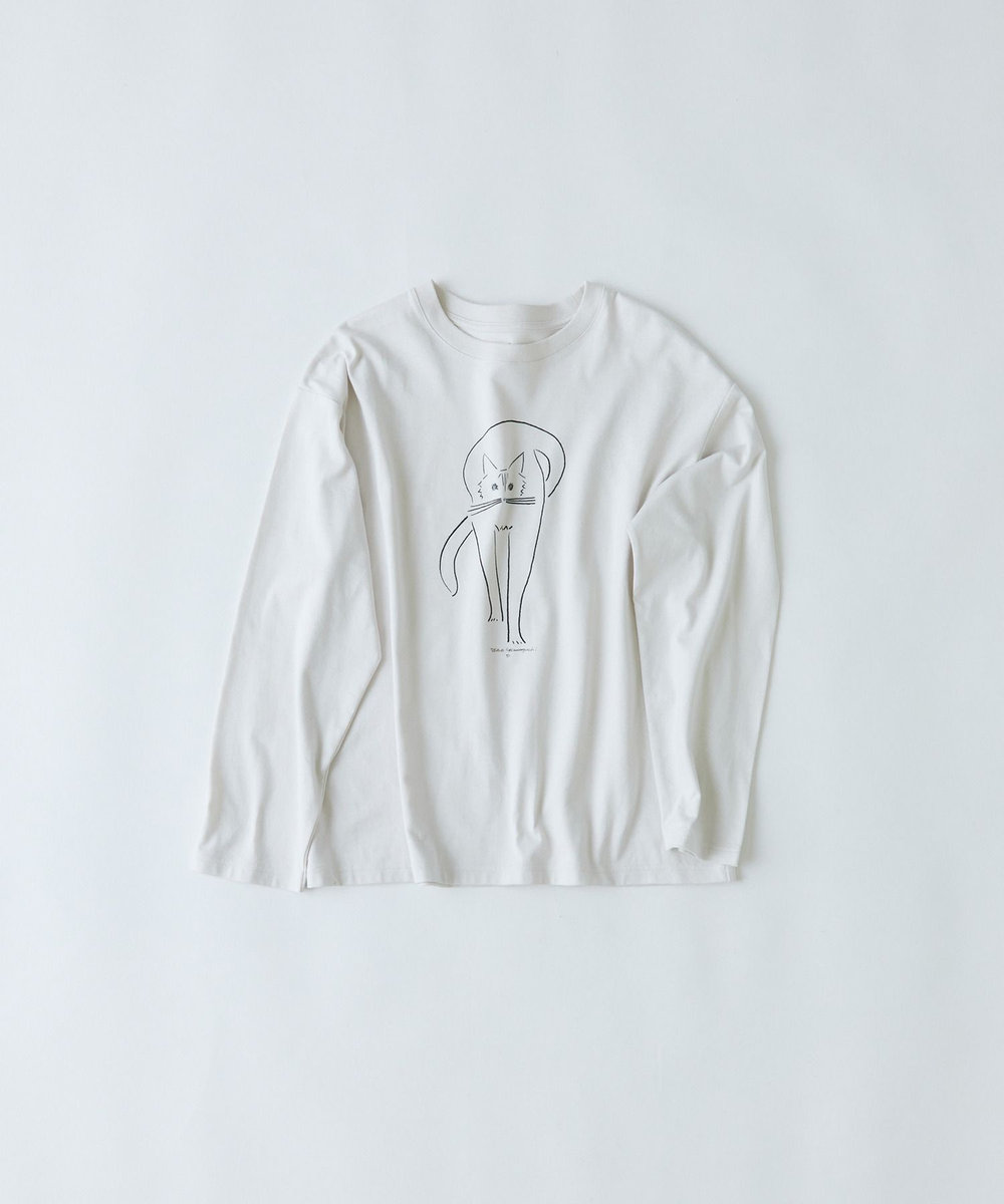 congés payés ADIEU TRISTESSE ichiro yamaguchi.ロングＴシャツ ライトグレー