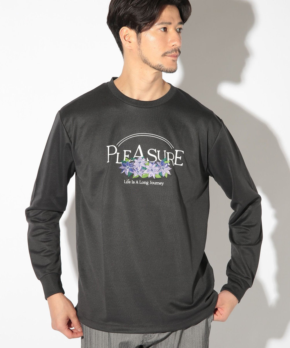 UNION STATION リサイクルポリエステルポンチロンT/デザインTシャツ ブラック