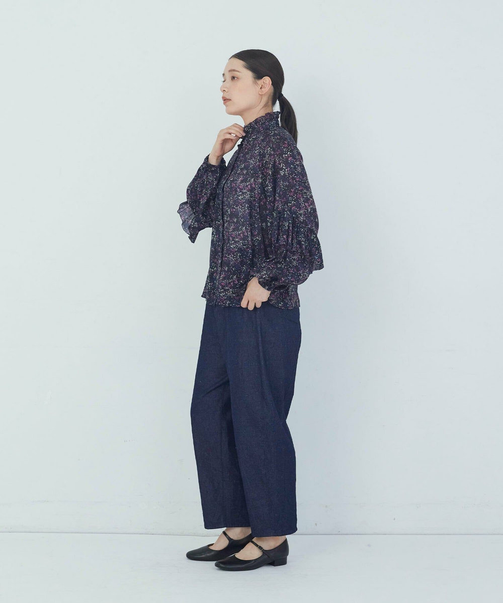 ADIEU TRISTESSE リバティプリントフリルブラウス ピンク系その他