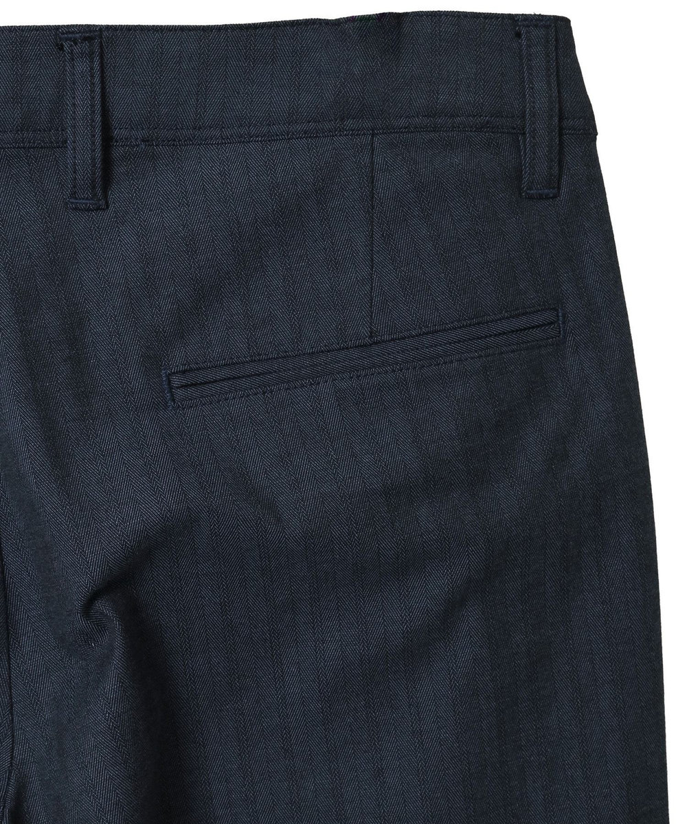 MEN'S BIGI シャドーヘリンボーンストレッチパンツ ネイビー